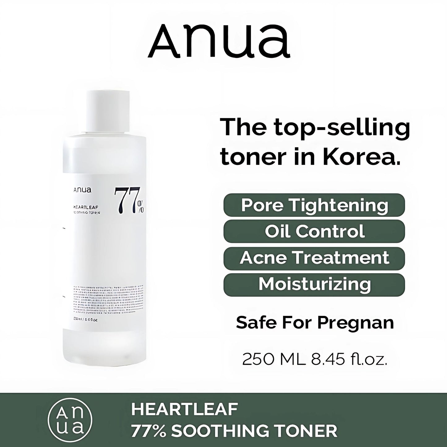 Anua Heartleaf 77% Soothing Toner 250ml