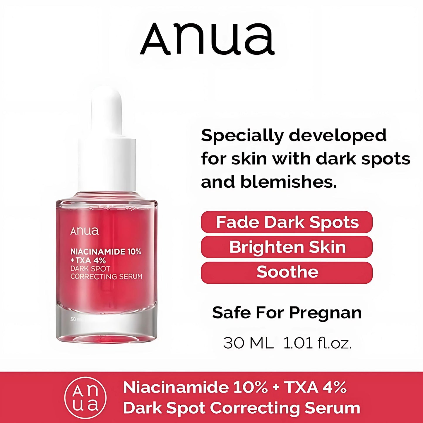 Anua Niacinamide 10% + TXA 4% Dark Spot Correcting Serum