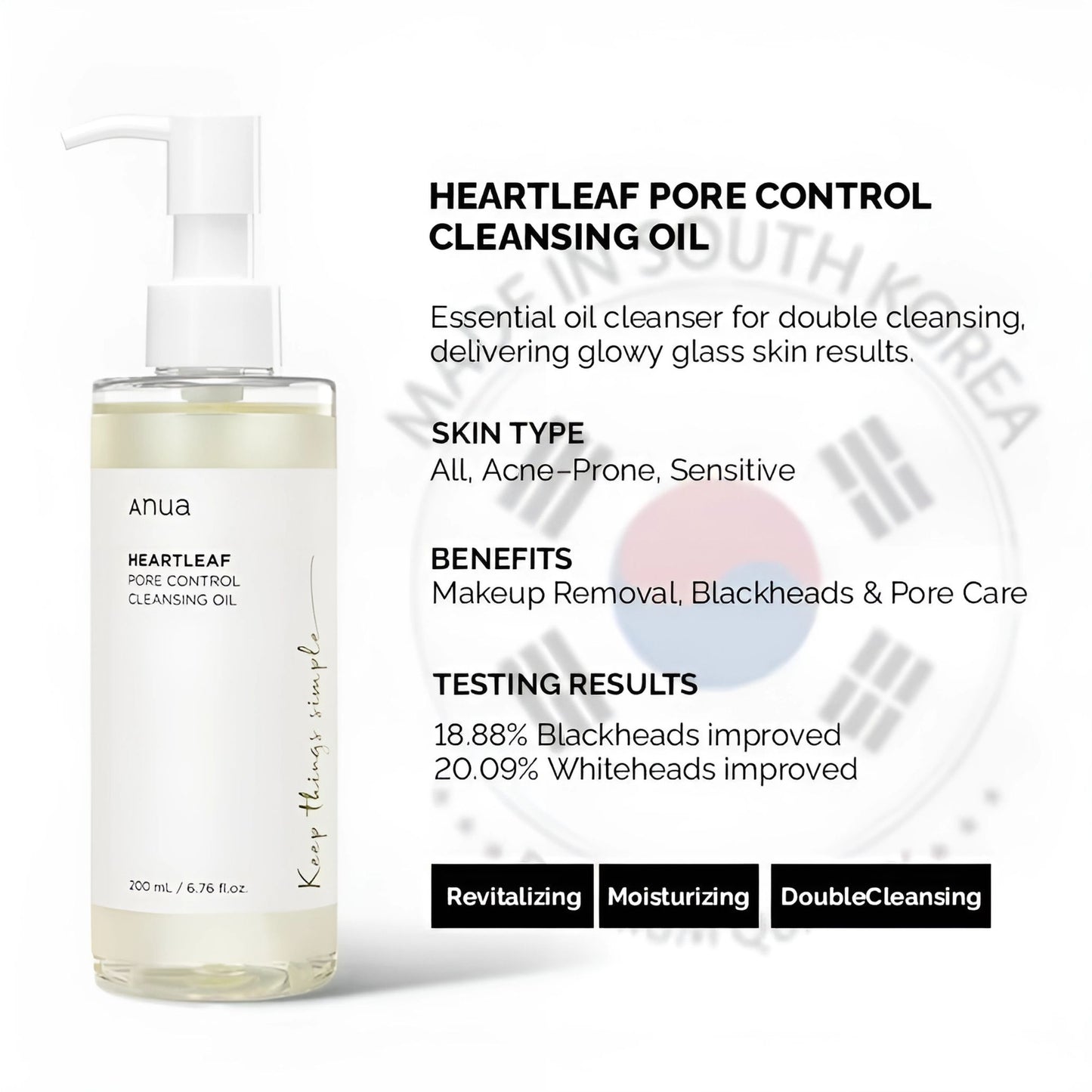 Anua Heartleaf Pore Control Cleansing Oil