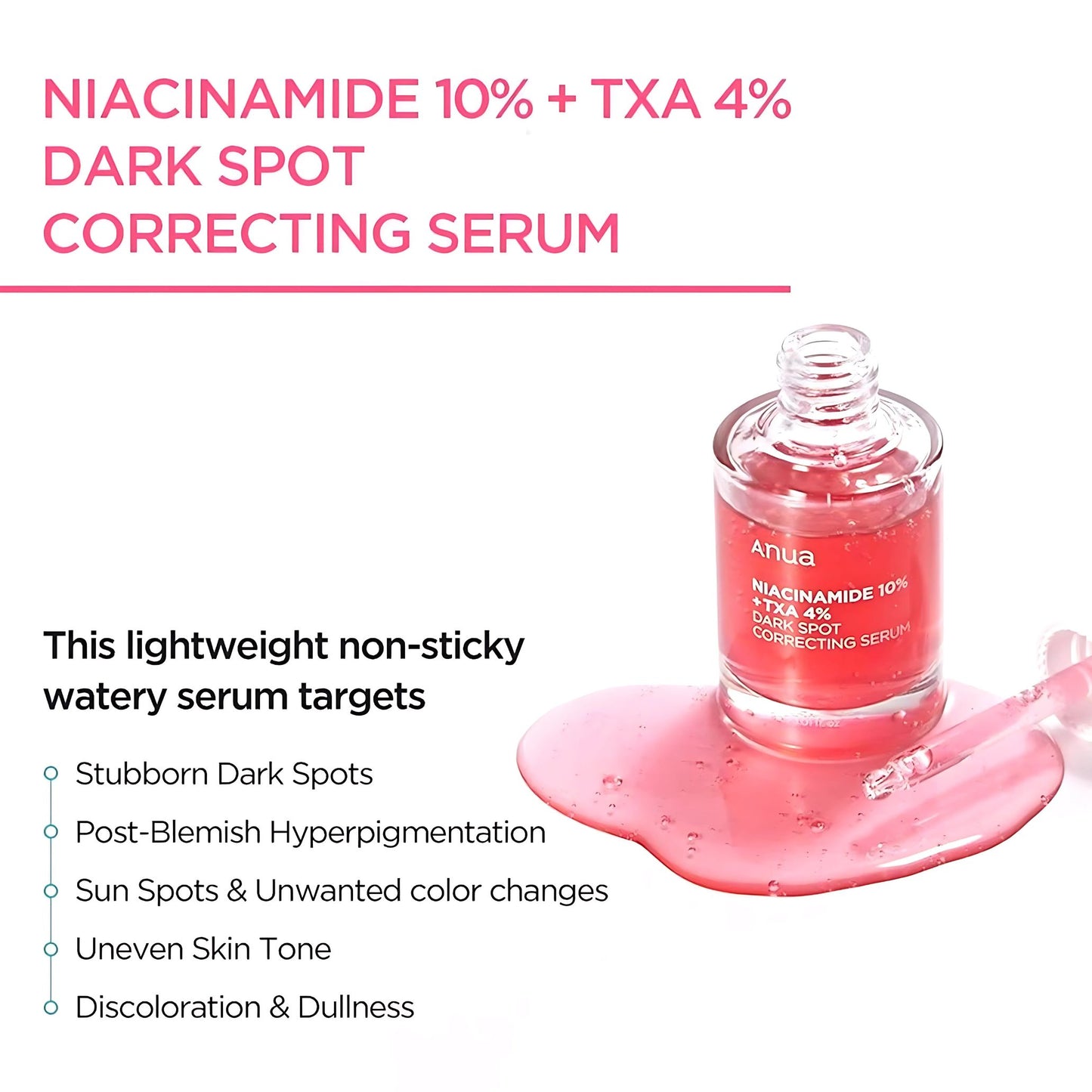 Anua Niacinamide 10% + TXA 4% Dark Spot Correcting Serum