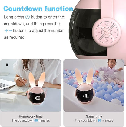 Rainbow Rabbit LED Digital Alarm Clock