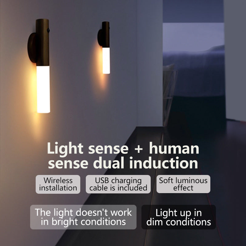 Wood LED Motion Sensor Night Light