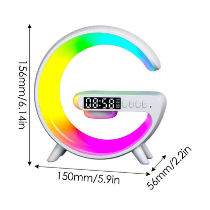 G Shaped wireless Charger, Lamp & Speaker.