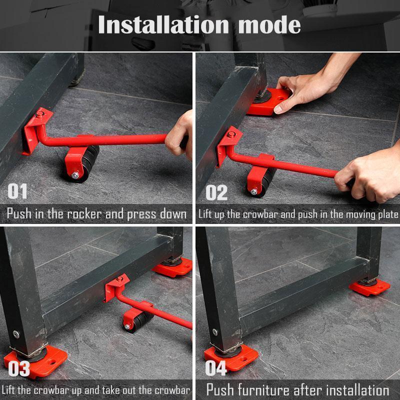 5PCS Furniture Mover Tool Set