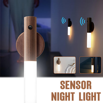 Wood LED Motion Sensor Night Light