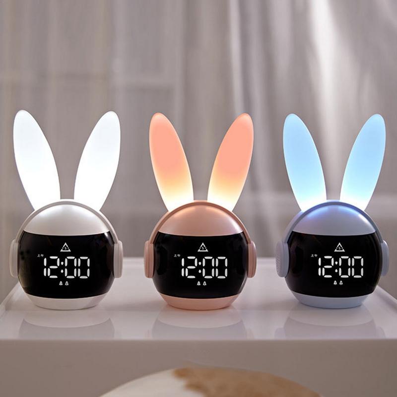 Rainbow Rabbit LED Digital Alarm Clock